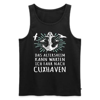 Cuxhaven Nordsee Cuxhavener - Männer Premium Bio Tank Top - Schwarz - Vorne - AI Model Male 178 light (178cm)