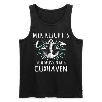 Cuxhaven Nordsee Cuxhavener - Männer Premium Bio Tank Top - Schwarz - Vorne - AI Model Male 178 light (178cm)