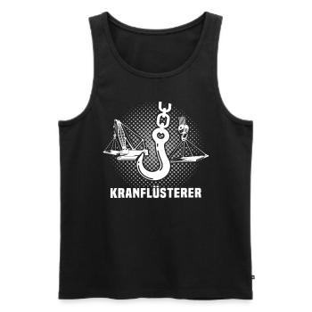 Kranführer Sprüche Kran Kranfahrer - Männer Premium Bio Tank Top - Schwarz - Vorne - Michal (187cm)