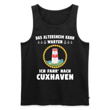 Cuxhaven Souvenir Cuxhavener Nordsee - Männer Premium Bio Tank Top - Schwarz - Vorne - Michal (187cm)