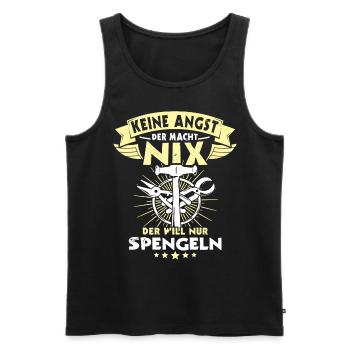 Spengler Spengeln Bauspengler - Männer Premium Bio Tank Top - Schwarz - Vorne - Michal (187cm)