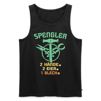 Spengler Spengeln Bauspengler - Männer Premium Bio Tank Top - Schwarz - Vorne - Michal (187cm)