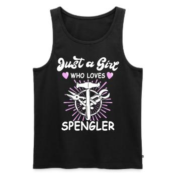 Spengler Bauspengler Spengeln Spenglerin - Männer Premium Bio Tank Top - Schwarz - Vorne - Michal (187cm)