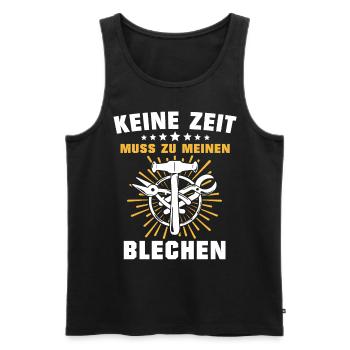 Spengler Bauspengler Spengeln - Männer Premium Bio Tank Top - Schwarz - Vorne - Michal (187cm)