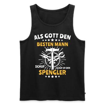 Spengler Bauspengler Spengeln - Männer Premium Bio Tank Top - Schwarz - Vorne - Michal (187cm)