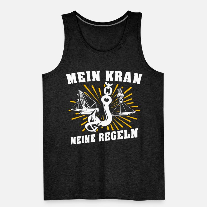 Kranführer Kran Kranfahrer Männer Premium Bio Tank Top