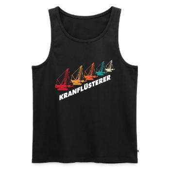Kranführer Raupenkran Kranfahrer - Männer Premium Bio Tank Top - Schwarz - Vorne - Michal (187cm)