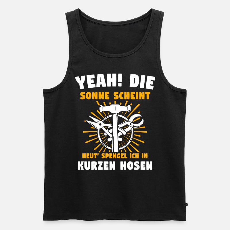 Spengler Bauspengler Spengeln - Männer Premium Bio Tank Top - Schwarz