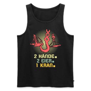 Kranführer Kranfahrer Kran Raupenkran - Männer Premium Bio Tank Top - Schwarz - Vorne - Michal (187cm)