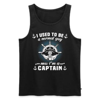 Captain Captain Boat Owner Boat - Men's Premium Organic Tank Top - black - Front - AI Model Male 178 light (178cm)
