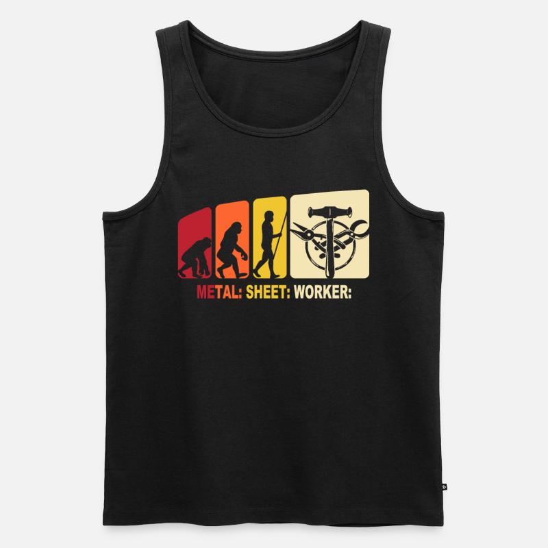 Spengler Evolution Bauspengler - Men's Premium Organic Tank Top - black