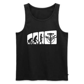 Spengler Evolution Bauspengler - Men's Premium Organic Tank Top - black - Front - AI Model Male 178 light (178cm)