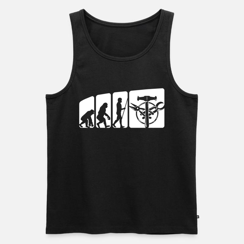 Spengler Evolution Bauspengler - Men's Premium Organic Tank Top - black