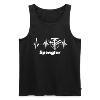 Spengler EKG Bauspengler - Männer Premium Bio Tank Top - Schwarz - Vorne - AI Model Male 178 light (178cm)