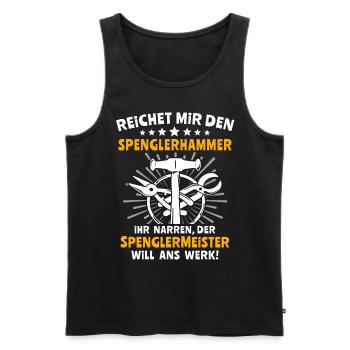 Spengler Spengeln Bauspengler - Männer Premium Bio Tank Top - Schwarz - Vorne - Michal (187cm)