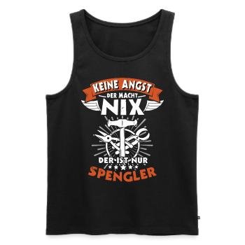Spengler Spengeln Bauspengler - Männer Premium Bio Tank Top - Schwarz - Vorne - Michal (187cm)
