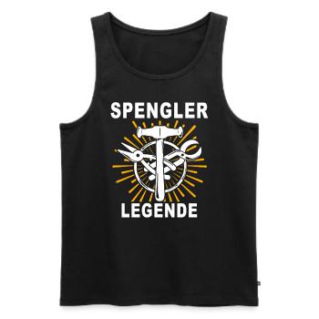 Spengler Spengeln Bauspengler - Männer Premium Bio Tank Top - Schwarz - Vorne - Michal (187cm)