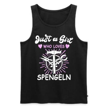 Spenglerin Bauspenglerin Karrosseriespenglerin - Männer Premium Bio Tank Top - Schwarz - Vorne - Michal (187cm)