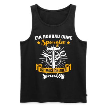 Spengler Bauspengler Spengeln Karrosseriespengler - Männer Premium Bio Tank Top - Schwarz - Vorne - Michal (187cm)