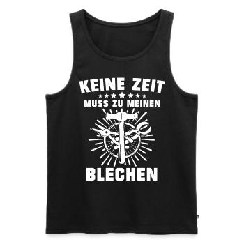 Spengler Beruf Bauspengler Sprüche - Männer Premium Bio Tank Top - Schwarz - Vorne - AI Model Male 178 light (178cm)