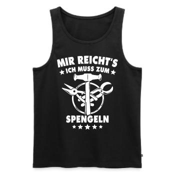 Spengler Bauspengler Karrosseriespengler - Männer Premium Bio Tank Top - Schwarz - Vorne - Michal (187cm)