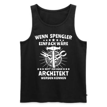 Spengler Bauspengler Karrosseriespengler - Männer Premium Bio Tank Top - Schwarz - Vorne - Michal (187cm)