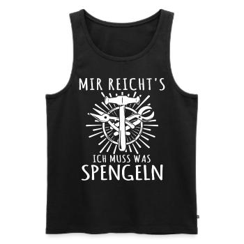 Spengler Bauspengler Karosseriespengler - Männer Premium Bio Tank Top - Schwarz - Vorne - Michal (187cm)