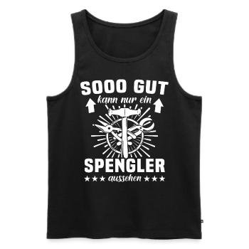 Spengler Beruf Karosseriespengler Sprüche - Männer Premium Bio Tank Top - Schwarz - Vorne - AI Model Male 178 light (178cm)