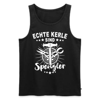 Spengler Beruf Karosseriespengler Sprüche - Männer Premium Bio Tank Top - Schwarz - Vorne - AI Model Male 178 light (178cm)