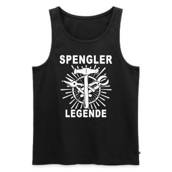 Spengler Spengeln Karosseriespengler - Männer Premium Bio Tank Top - Schwarz - Vorne - AI Model Male 178 light (178cm)