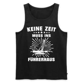 Kranführer Kran Kranfahrer - Männer Premium Bio Tank Top - Schwarz - Vorne - AI Model Male 178 light (178cm)