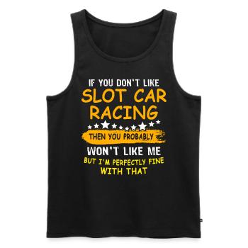 Slot Car Slotracing Slotcar - Männer Premium Bio Tank Top - Schwarz - Vorne - Michal (187cm)