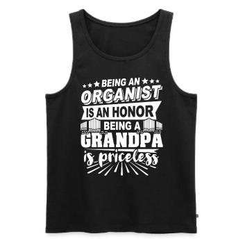 Organist Opa Orgelspieler Vater - Männer Premium Bio Tank Top - Schwarz - Vorne - Michal (187cm)