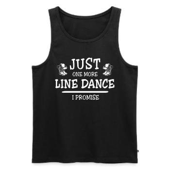 Line Dancing Line Dance - Men's Premium Organic Tank Top - black - Front - Michal (187cm)