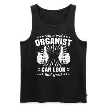 Orgelspieler Orgel Organist - Männer Premium Bio Tank Top - Schwarz - Vorne - Michal (187cm)