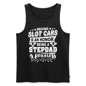 Stepdad Slot Car Stiefvater - Männer Premium Bio Tank Top - Schwarz - Vorne - AI Model Male 178 light (178cm)