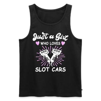 Slot Car Racing Slot Race - Männer Premium Bio Tank Top - Schwarz - Vorne - AI Model Male 178 light (178cm)