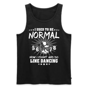 Line Dancing Line Dance - Männer Premium Bio Tank Top - Schwarz - Vorne - AI Model Male 178 light (178cm)