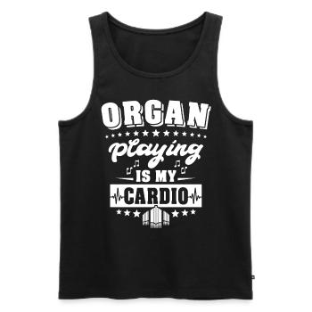 Organist Orgelspieler Orgel - Männer Premium Bio Tank Top - Schwarz - Vorne - Michal (187cm)