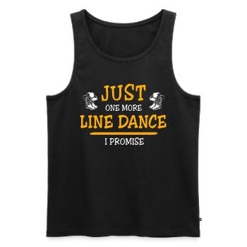 Line Dancing Perfect - Männer Premium Bio Tank Top - Schwarz - Vorne - Michal (187cm)