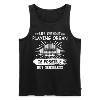 Orgelspieler Organist - Männer Premium Bio Tank Top - Schwarz - Vorne - Michal (187cm)