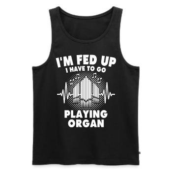 Orgelspieler Organist - Männer Premium Bio Tank Top - Schwarz - Vorne - Michal (187cm)