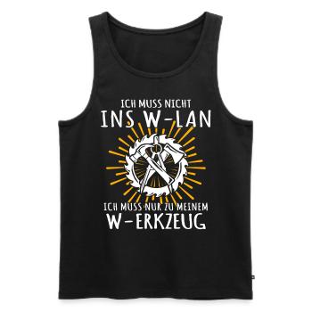 Zimmermann Zimmerer Zimmerleute - Männer Premium Bio Tank Top - Schwarz - Vorne - AI Model Male 178 light (178cm)