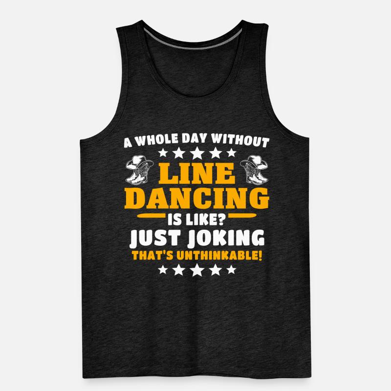 Line Dancer Line Dancing Männer Premium Bio Tank Top