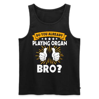 Organist Organist Organ - Men's Premium Organic Tank Top - black - Front - Michal (187cm)