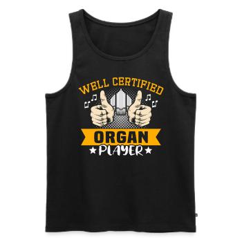 Organist Orgelspieler Orgel - Männer Premium Bio Tank Top - Schwarz - Vorne - Michal (187cm)
