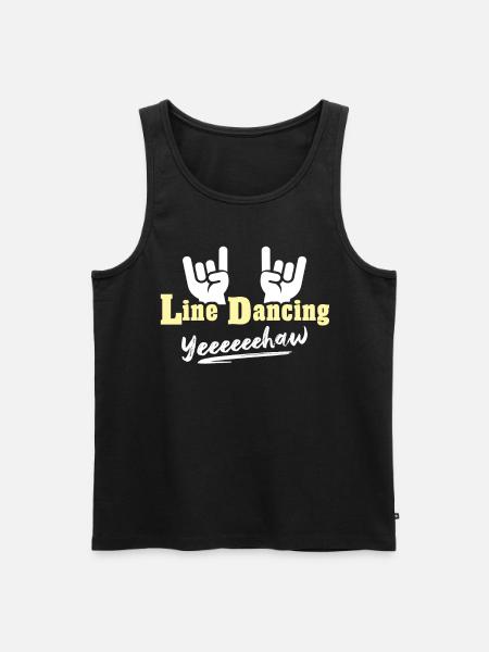 Line Dancing Line Dance - Men's Premium Organic Tank Top - black