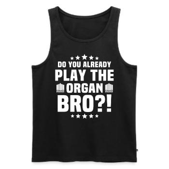 Organist Organist Organ - Men's Premium Organic Tank Top - black - Front - Michal (187cm)