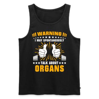 Organist Organist Organ - Men's Premium Organic Tank Top - black - Front - Michal (187cm)