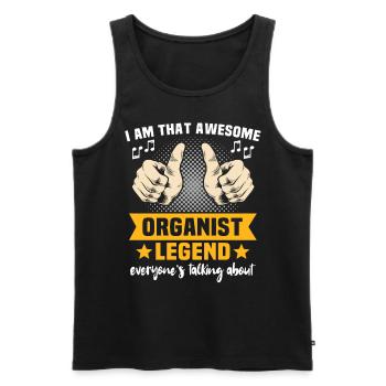Organist Orgelspieler - Männer Premium Bio Tank Top - Schwarz - Vorne - Michal (187cm)